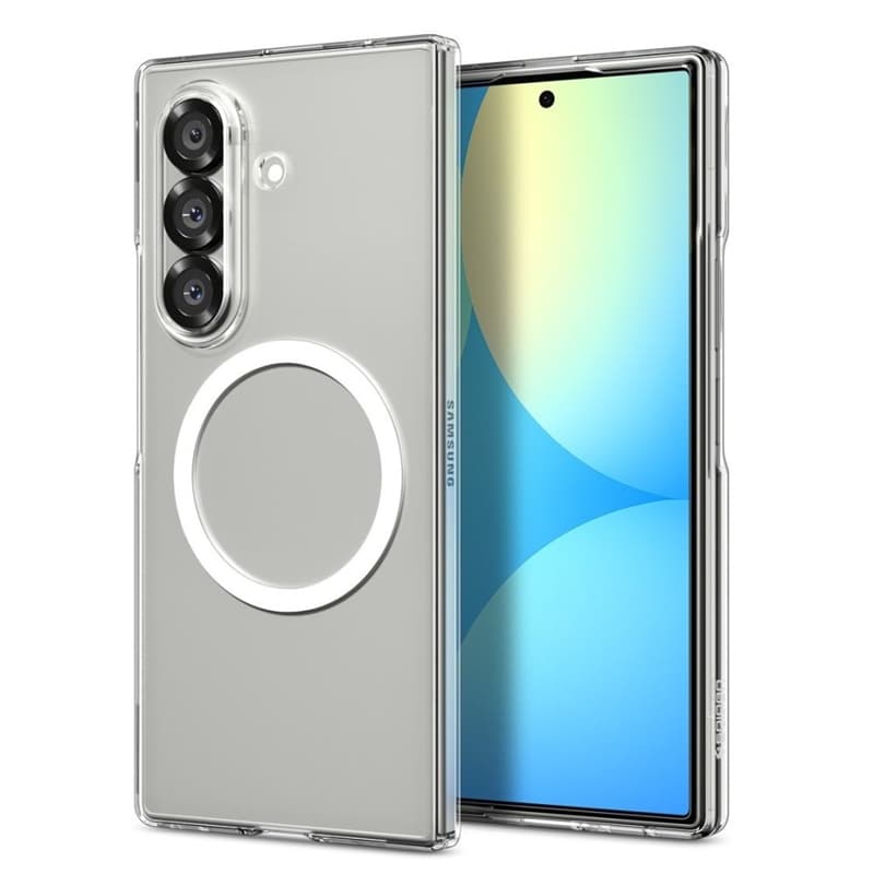 Spigen Airskin Mag MagSafe - Case for Samsung Galaxy Z Fold 7 (Clear/White) 2