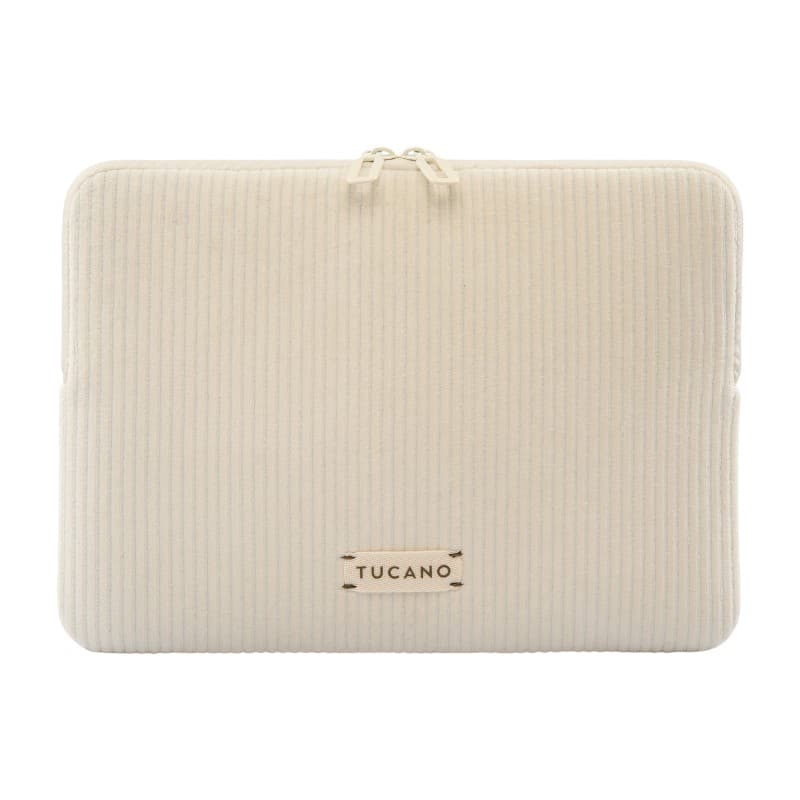 TUCANO Velluto 2 - Cover for MacBook Air 13" (M5/M4/M3/M2/M1/2026-2018) / Pro 13" / Laptop 12" (cream)