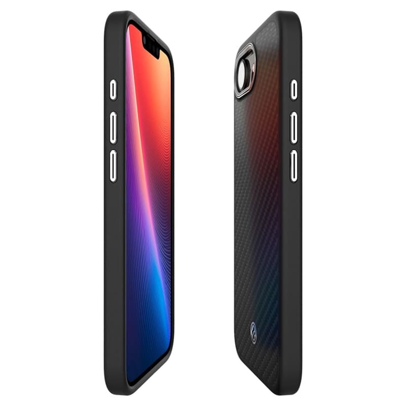 Spigen Enzo Aramid Mag MagSafe - Case for iPhone 17e / 16e (Black) 6