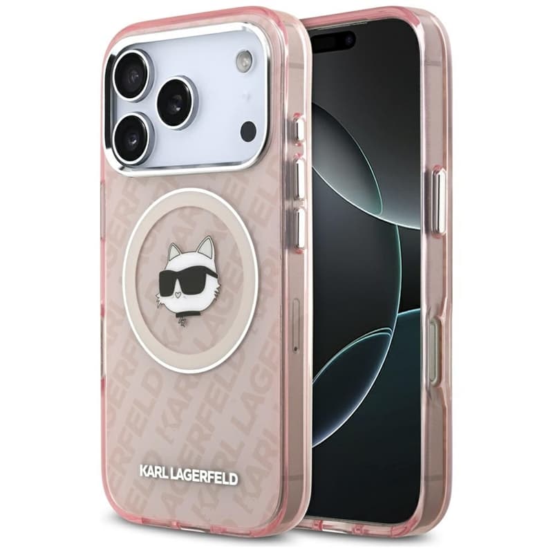 Karl Lagerfeld IML Choupette Head Logo MagSafe - Case for iPhone 17 Pro Max (pink)