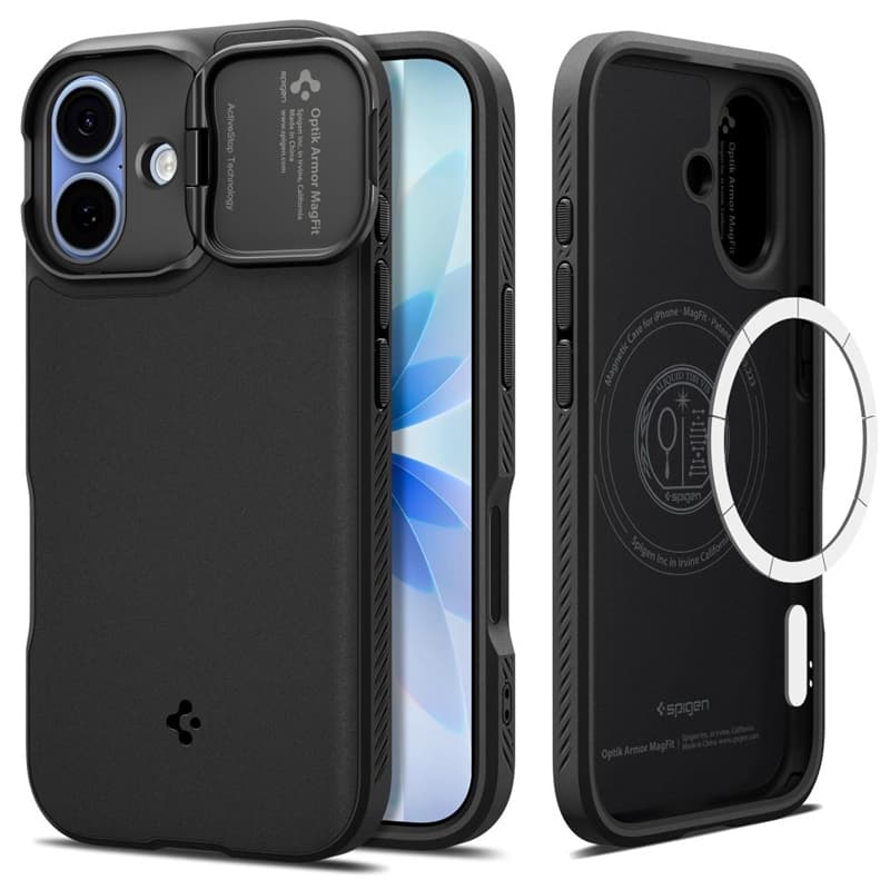 Spigen Optik Armor Mag MagSafe - Case for iPhone 17 (Black)  