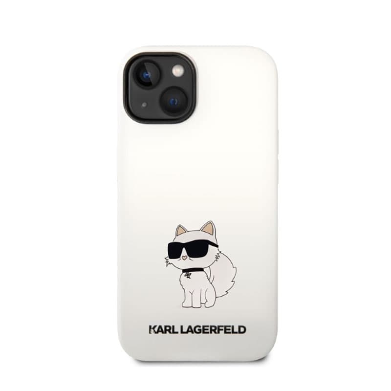 Karl Lagerfeld Silicone NFT Choupette - Case for iPhone 14 Plus (White) 3