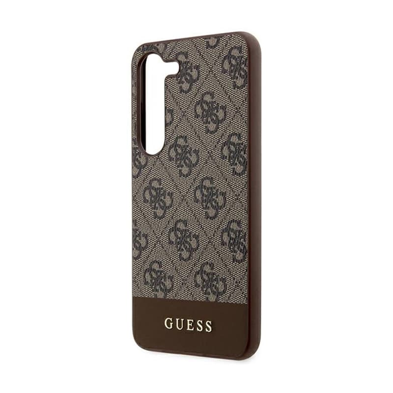 Guess 4G Bottom Stripe Metal Logo Collection - Samsung Galaxy S24+ Case (brown) 6