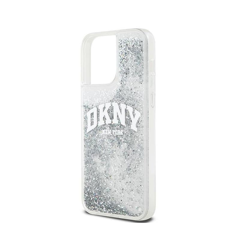 DKNY Liquid Glitter Big Logo - Case for iPhone 15 Pro (white) 6