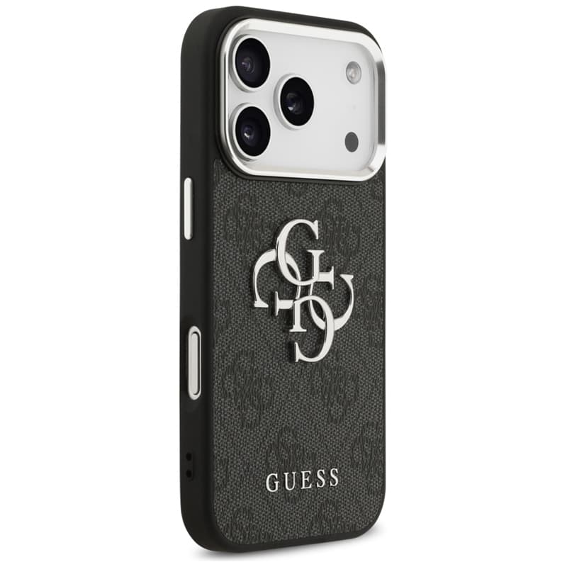 Guess 4G Big 4G Classic Logo - Case iPhone 17 Pro Max (Black / Silver) 4