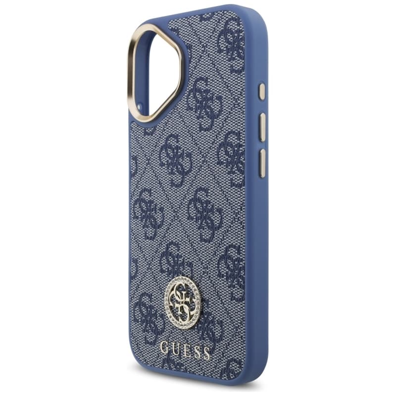Guess 4G Strass Logo MagSafe - Case iPhone 17 (Blue) 6