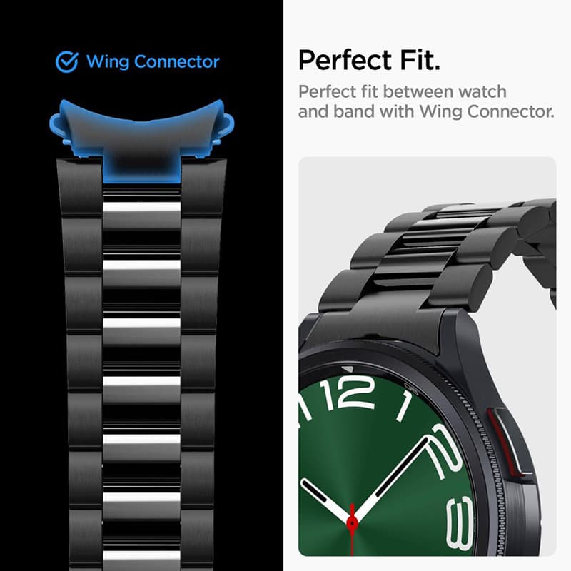 Spigen Modern Fit Band - Bracelet for Samsung Galaxy Watch 6 Classic 47 mm (Black) 3