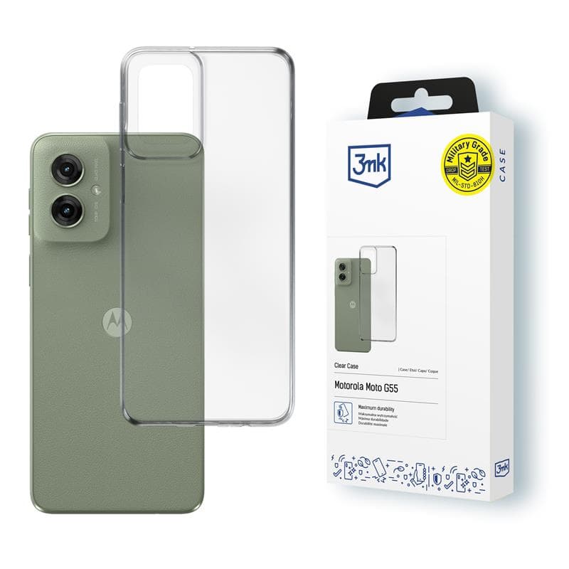 3mk Clear Case - Case for Motorola Moto G55 5G (Transparent) 1