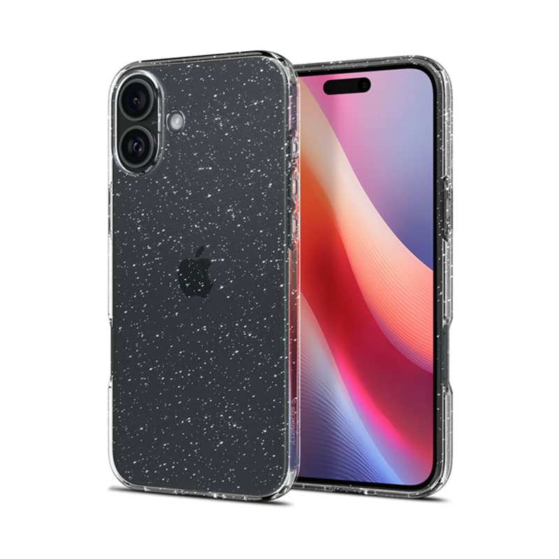 Spigen Liquid Crystal Glitter - Case for iPhone 16 (Clear)