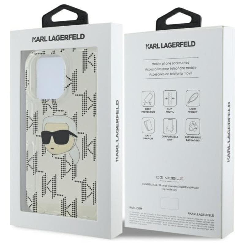 Karl Lagerfeld IML Karl Head Electroplated - Case for iPhone 16 Pro (transparent) 8