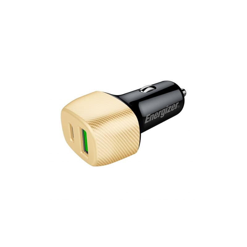 Energizer Ultimate - USB-C & USB-A 38W PD + QC3.0 car charger (Gold / Black) 2