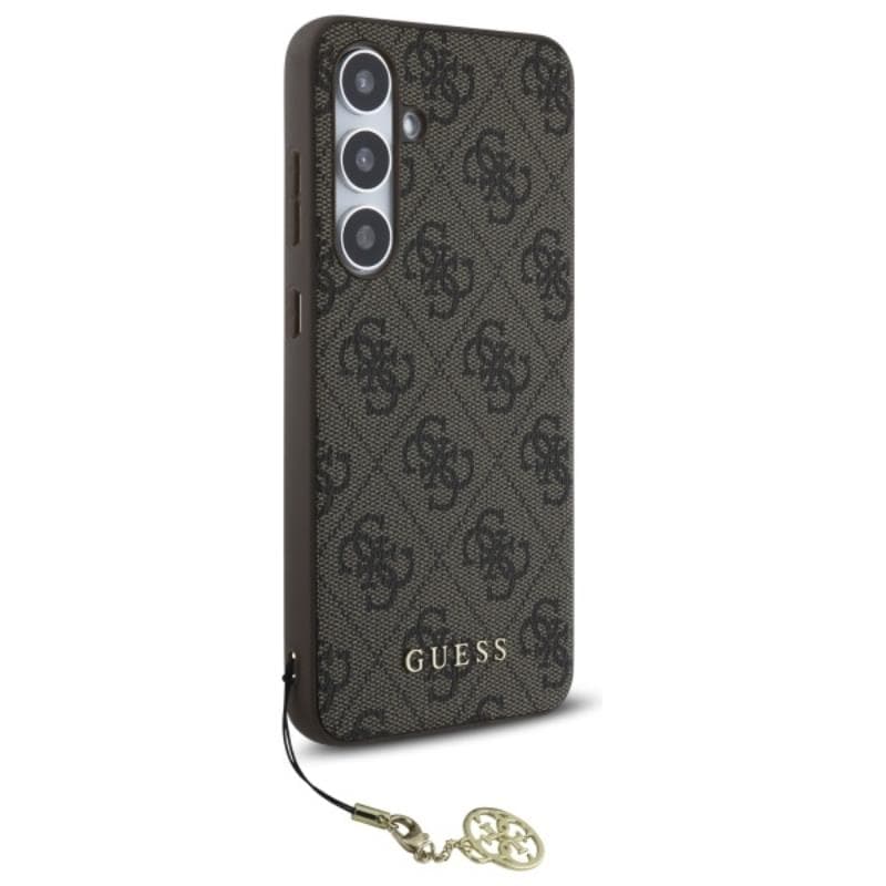 Guess 4G Charms Collection - Case for Samsung Galaxy S24 FE (brown) 3