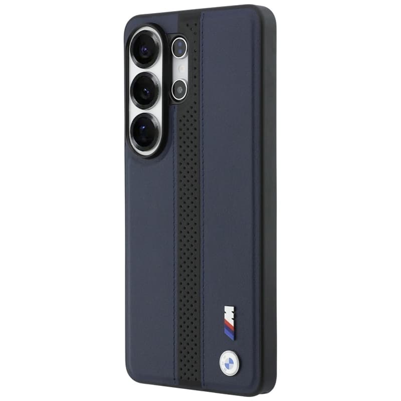 BMW M Perforated Stripe Logo MagSafe - Samsung Galaxy S26 Ultra Case (Navy Blue) 2