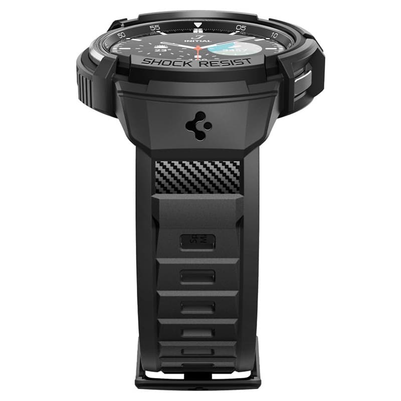 Spigen Rugged Armor Pro - Strap + case for Samsung Galaxy Watch 6 Classic 47 mm (Black) 5