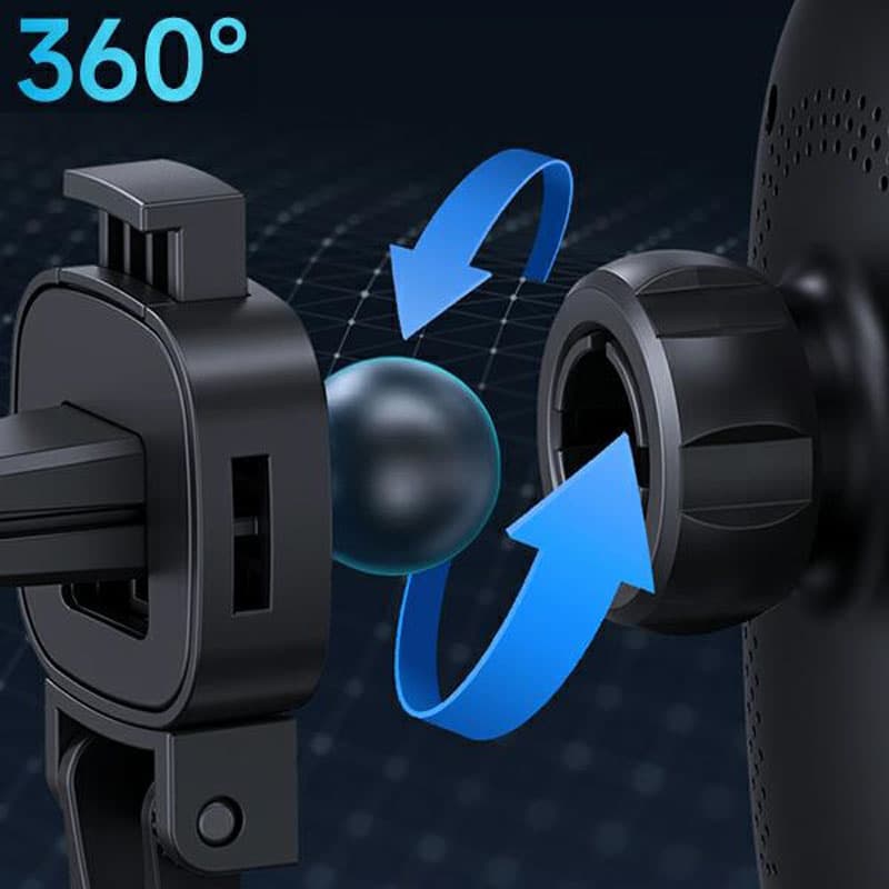 USAMS US-CD182 - Magnetic car holder with 15W wireless charging (Black) 8