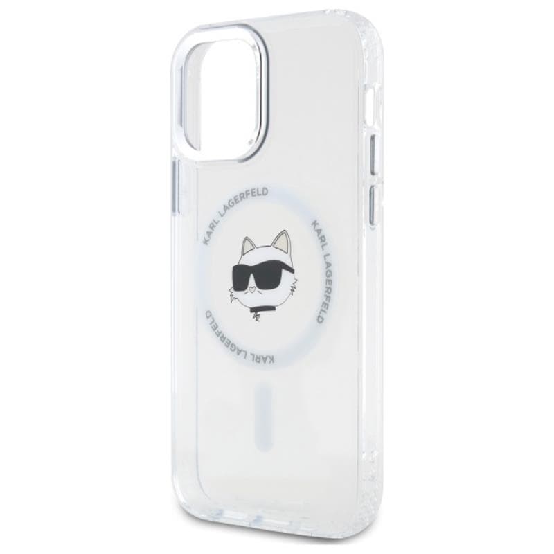 Karl Lagerfeld IML Metal Choupette Head MagSafe - Case for iPhone 12 / iPhone 12 Pro (White) 6