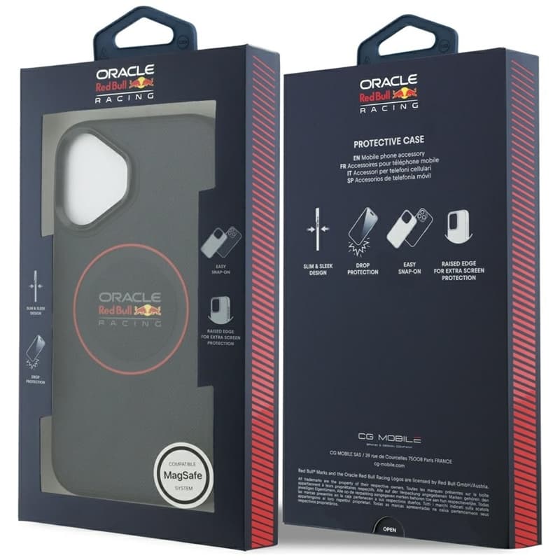 Red Bull Meshed Red Ring & Metal Buttons MagSafe - iPhone 17 Case (Navy Blue) 8