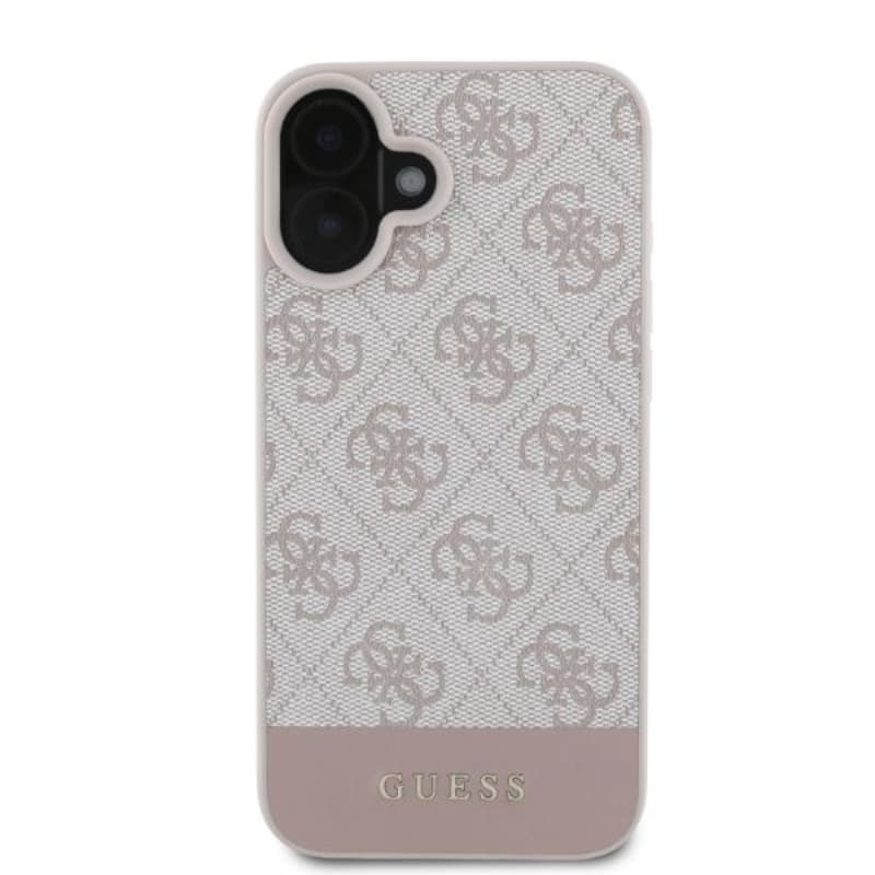 Guess 4G Bottom Stripe - Case for iPhone 16 (pink) 3