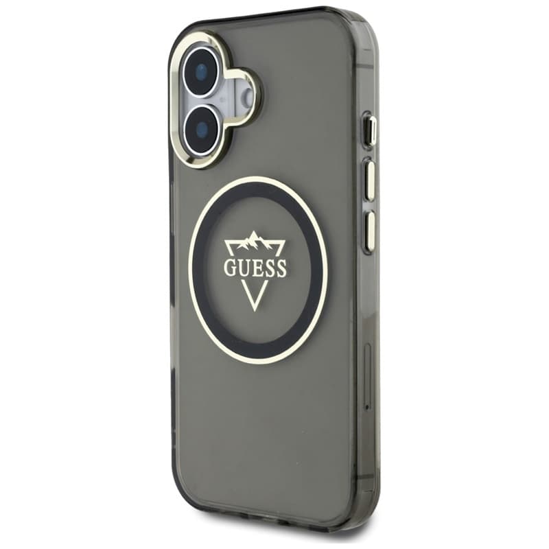 Guess IML Metal Mountain Logo MagSafe - Case for iPhone 16 (black) 2