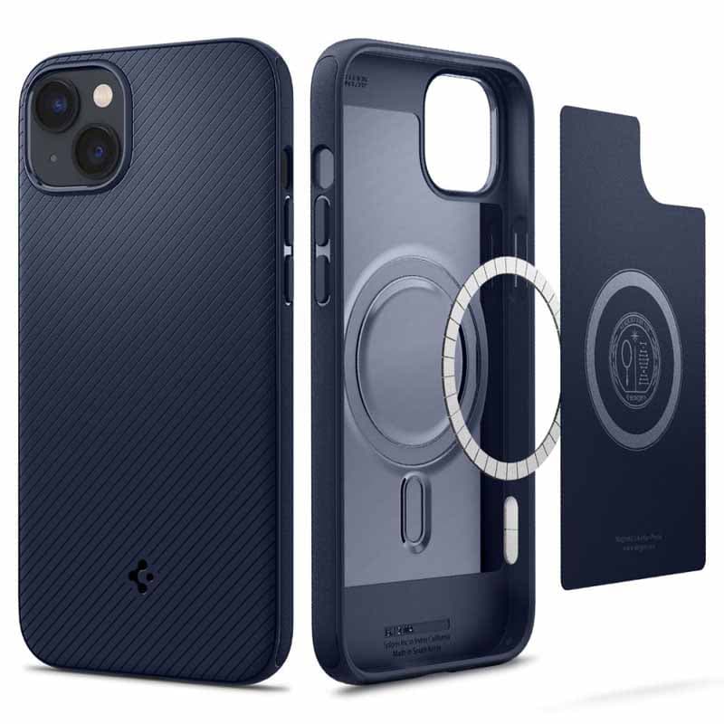 Spigen Mag Armor - Case for iPhone 14 (Navy Blue)