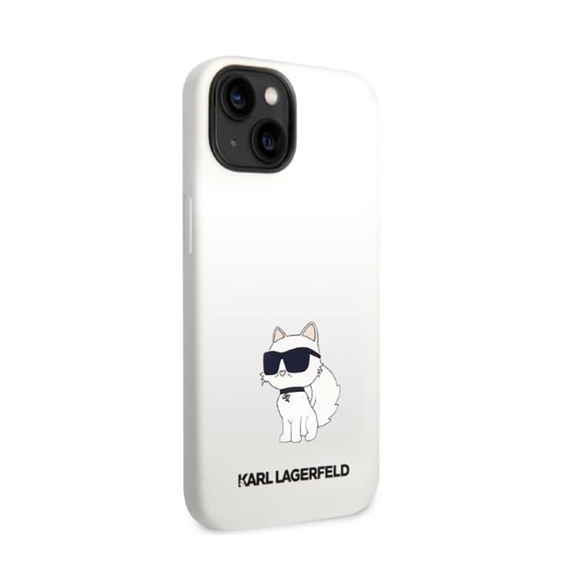 Karl Lagerfeld Silicone NFT Choupette - Case for iPhone 14 Plus (White) 4