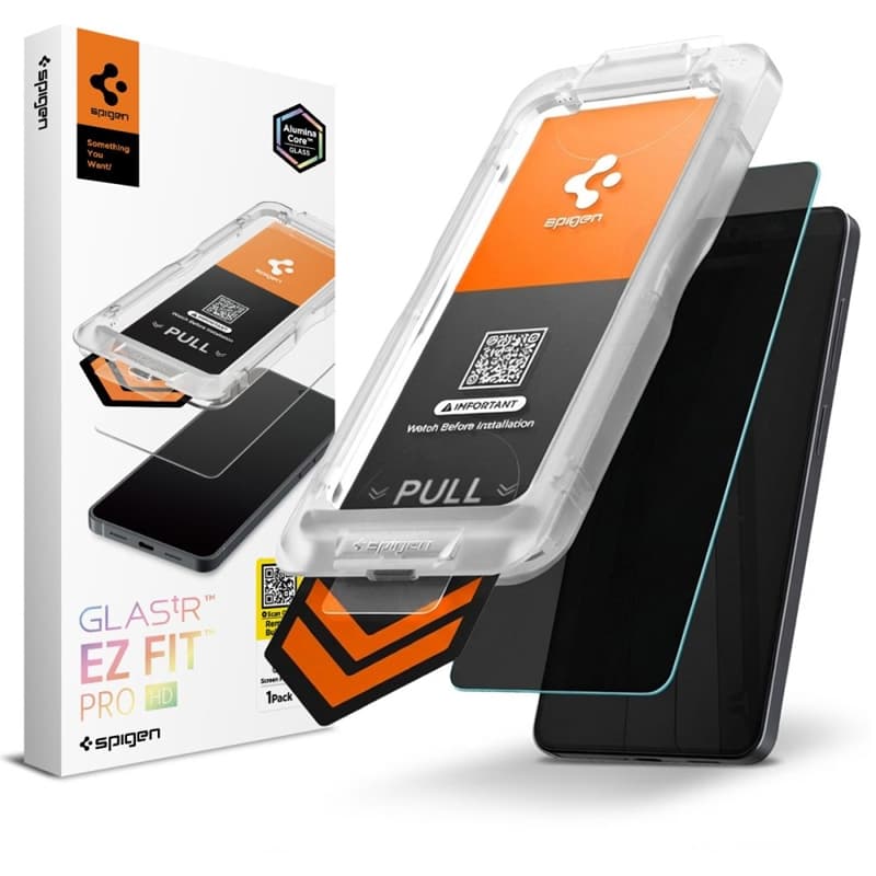 Spigen Glas.tR EZ Fit Pro AC HD Privacy - Tempered Privacy Glass for Samsung Galaxy S26