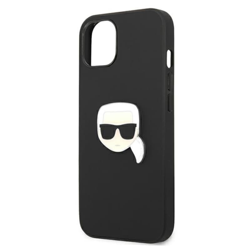 Karl Lagerfeld PU Leather Karl's Head Metal - Case for iPhone 13 mini (Black) 6