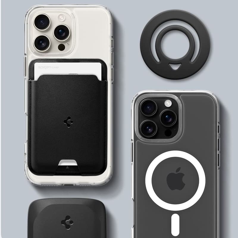 Spigen Dual Pop Mag MagSafe - Magnetic Finger Holder for Phone (Black)
 6