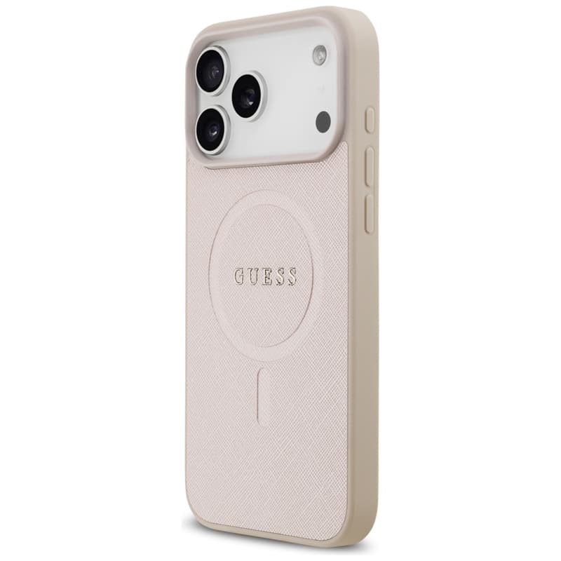 Guess Saffiano Classic Logo MagSafe - Case iPhone 17 Pro Max (pink) 2
