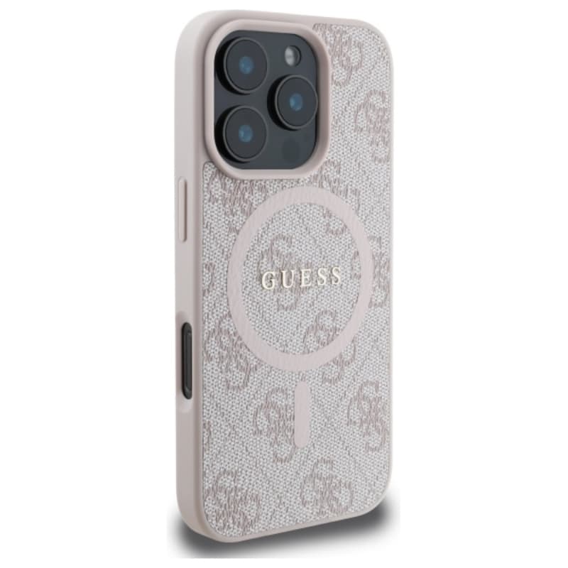 Guess 4G Ring Classic Logo MagSafe - Case for iPhone 16 Pro Max (pink) 4