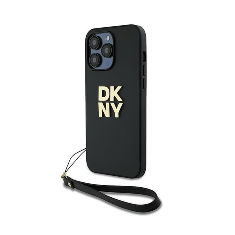 DKNY Wrist Strap Stock Logo - Case for iPhone 14 Pro (Black)