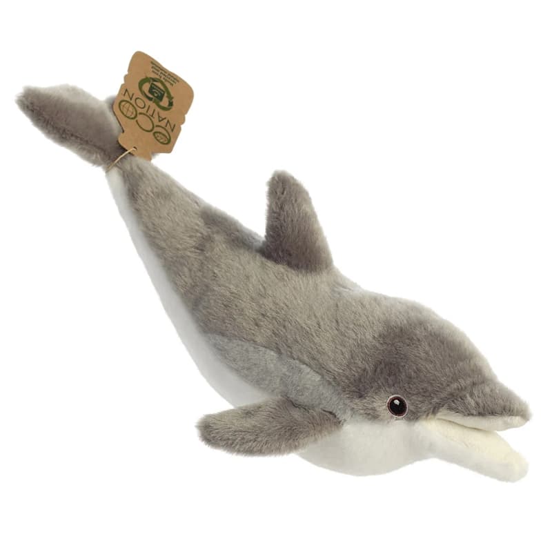 Eco Nation – Plush Toy / Cuddly Dolphin 38 cm Eco-Friendly 2