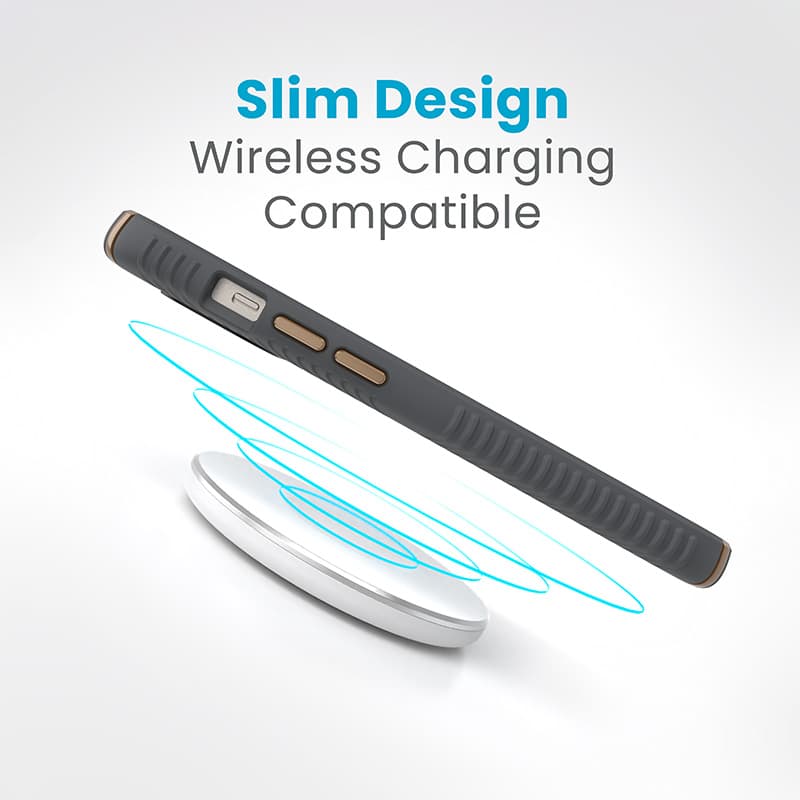 Speck Presidio2 Grip - Case iPhone 17e / 16e / 15 / 14 / 13 (Charcoal Gray / Cool Bronze / White) 8