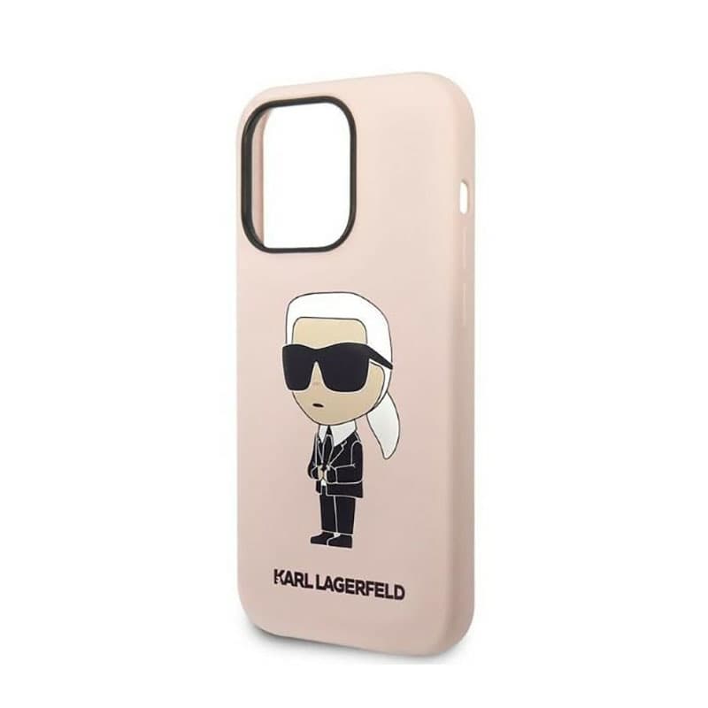 Karl Lagerfeld Silicone NFT Ikonik - Case for iPhone 14 Pro (Pink) 6