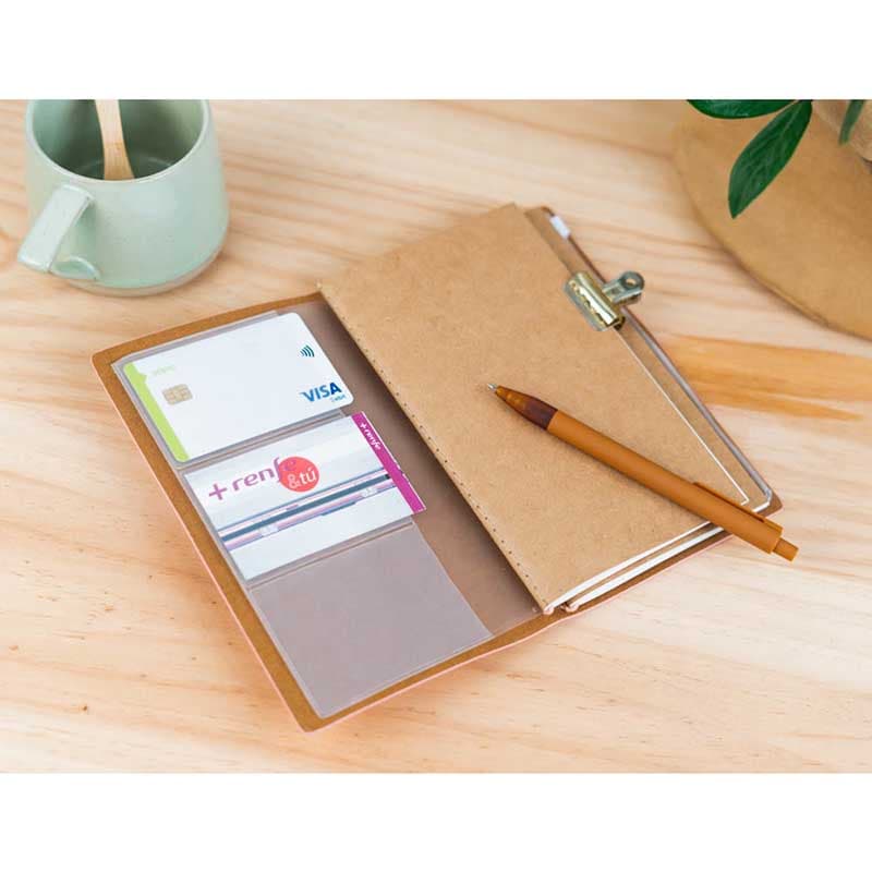 Pusheen – Leather Travel Notebook B6 (Pink) 5