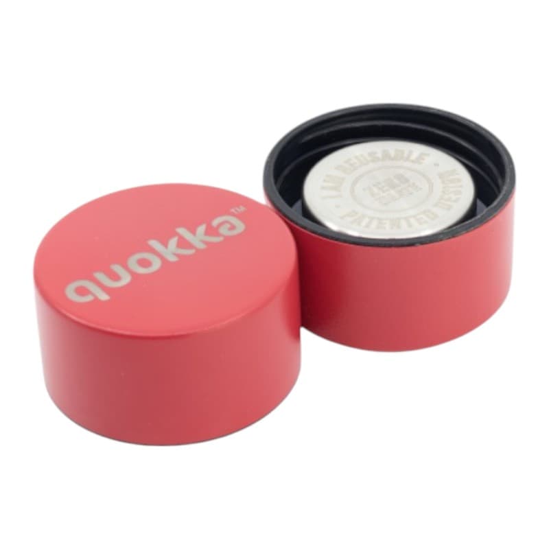 Quokka Solid With Strap - 630 ml Stainless Steel Thermos Bottle with Strap (Cherry Red) 4