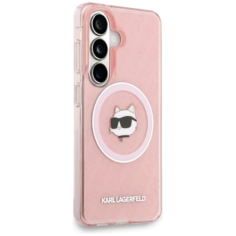 Karl Lagerfeld IML Repeated Choupette MagSafe - Samsung Galaxy S26 Case (Pink) 4