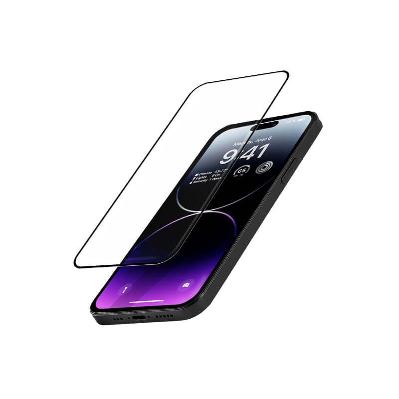 Crong Anti-Bacterial 3D Armor Glass - 9H Tempered Glass for the Full Screen iPhone 14 Pro Max + Installation Frame 2