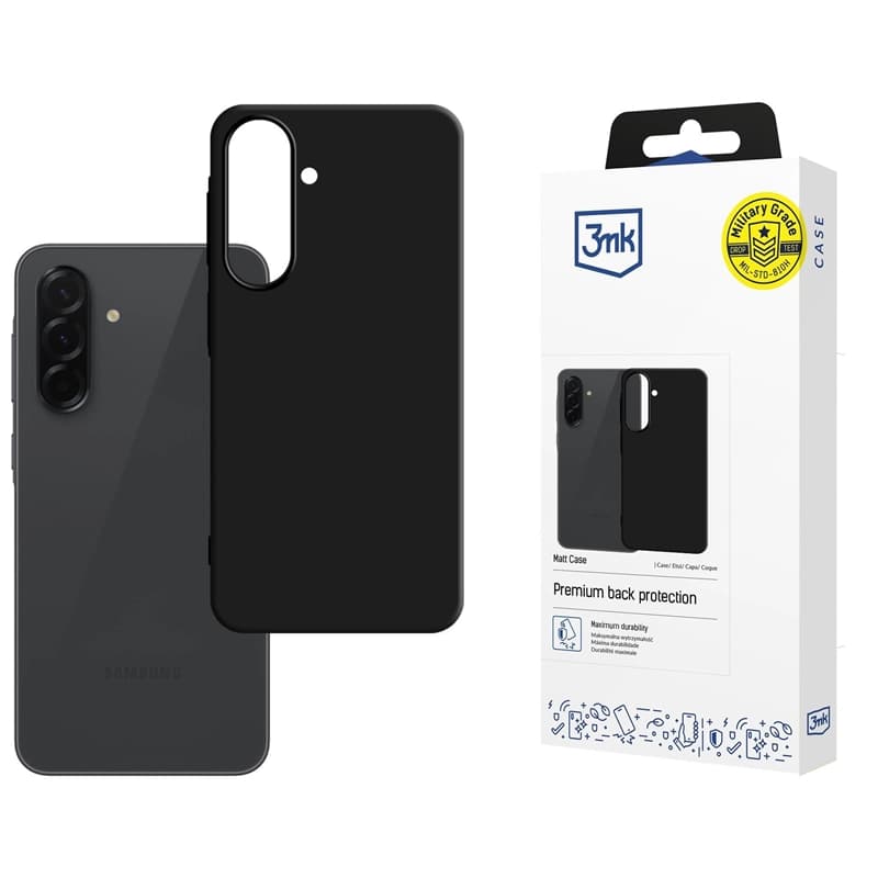 3mk Matt Case - Case for Samsung Galaxy A57 (Black) 1