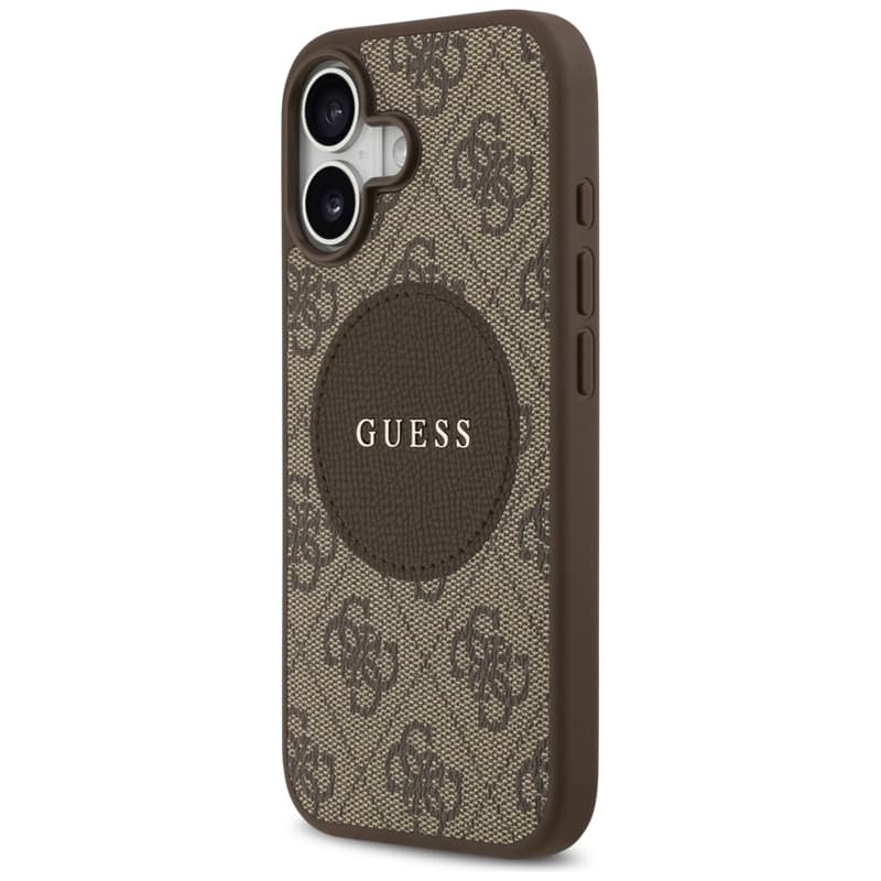 Guess 4G Circle Classic Logo MagSafe – Case iPhone 17 (Brown) 2