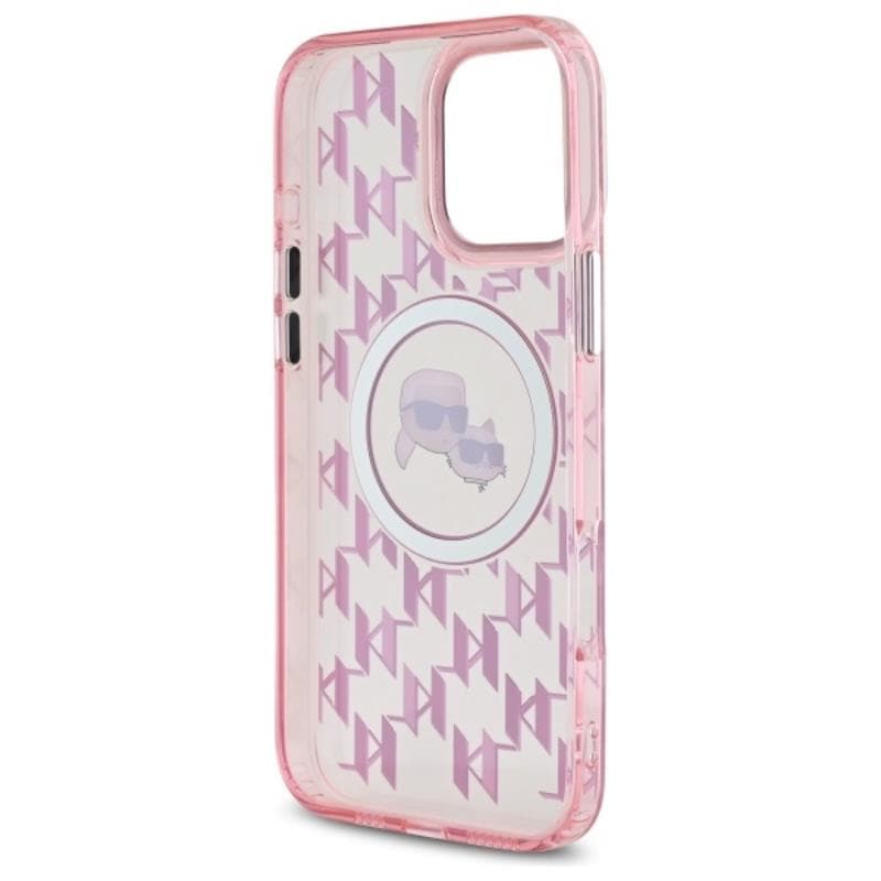 Karl Lagerfeld IML Monogram Karl & Choupette Head MagSafe - Case for iPhone 16 Pro Max (pink) 7