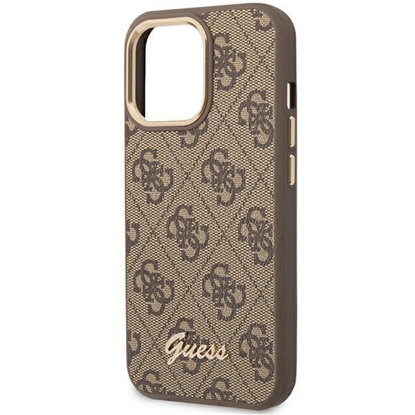 Guess 4G Metal Camera Outline Case - Case for iPhone 14 Pro (Brown) 6