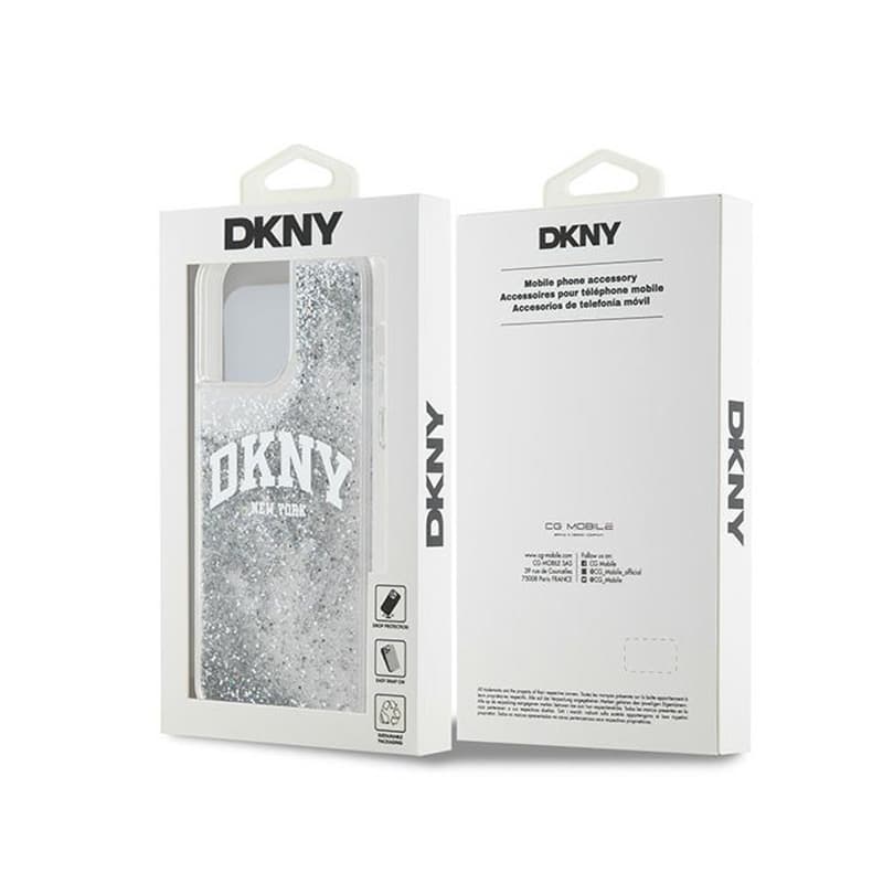 DKNY Liquid Glitter Big Logo - Case for iPhone 15 Pro (white) 8