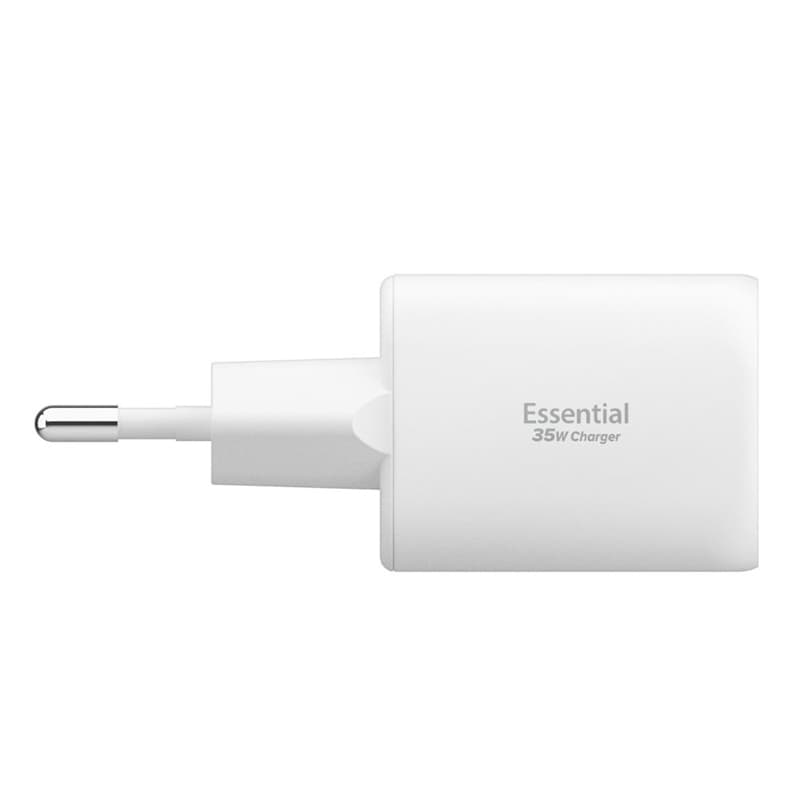 Spigen Essential EE352EU GaN Pro - USB-C + USB-A 35W Wall Charger (White) 3