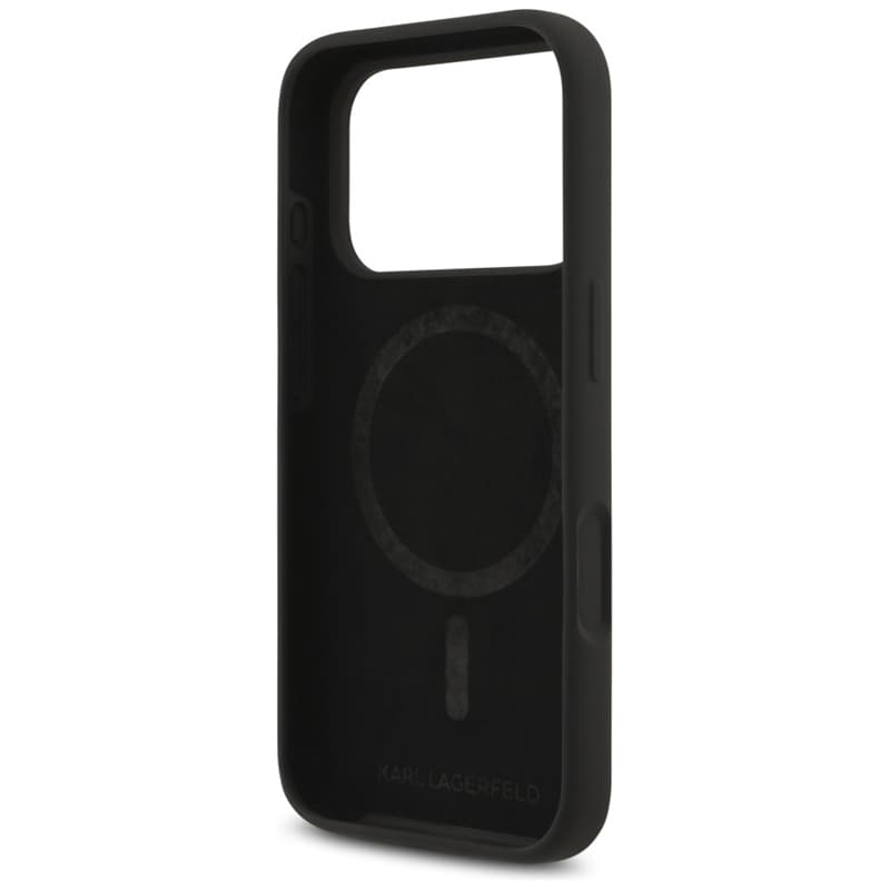 Karl Lagerfeld Silicone Karl & Choupette Ring MagSafe - Case iPhone 17 Pro Max (black) 7