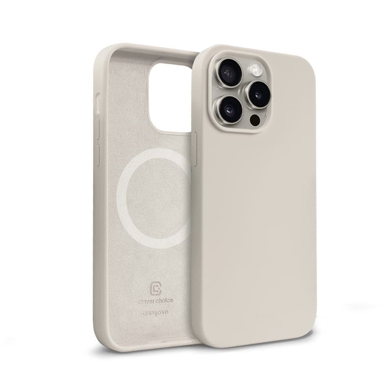 Crong Color Cover Magnetic - iPhone 15 Pro Max MagSafe Case (Stone Beige) 2