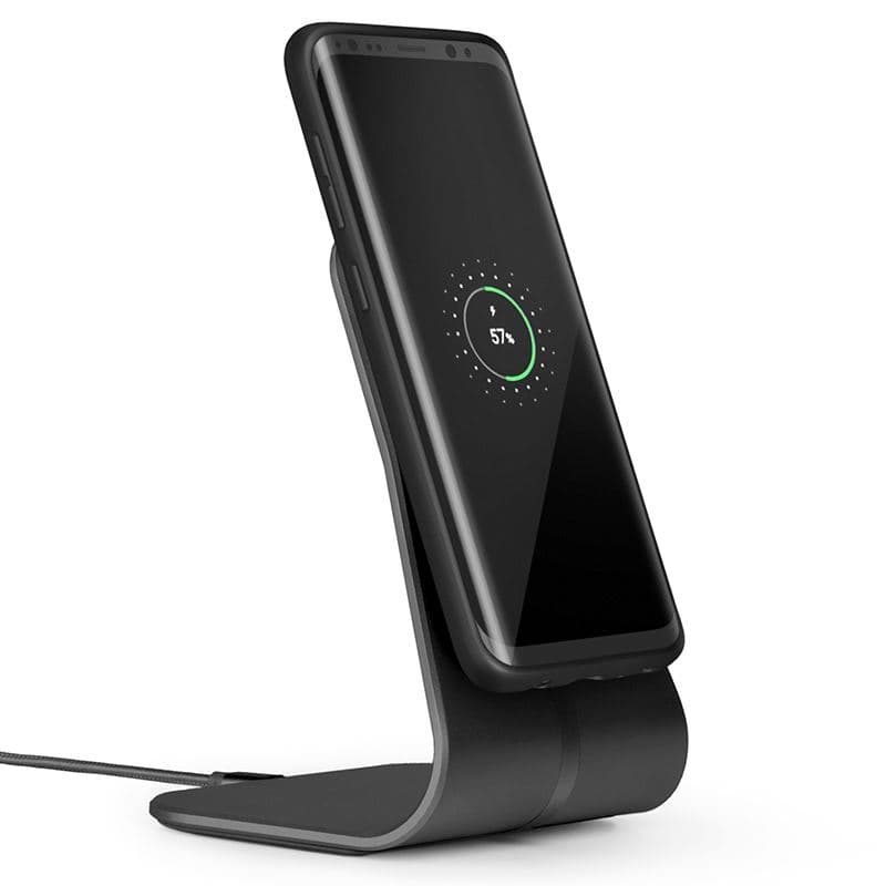 XVIDA Fast Charging Desk Stand - Inductive charger for Samsung Quick Charge 2.0 (Black) 2