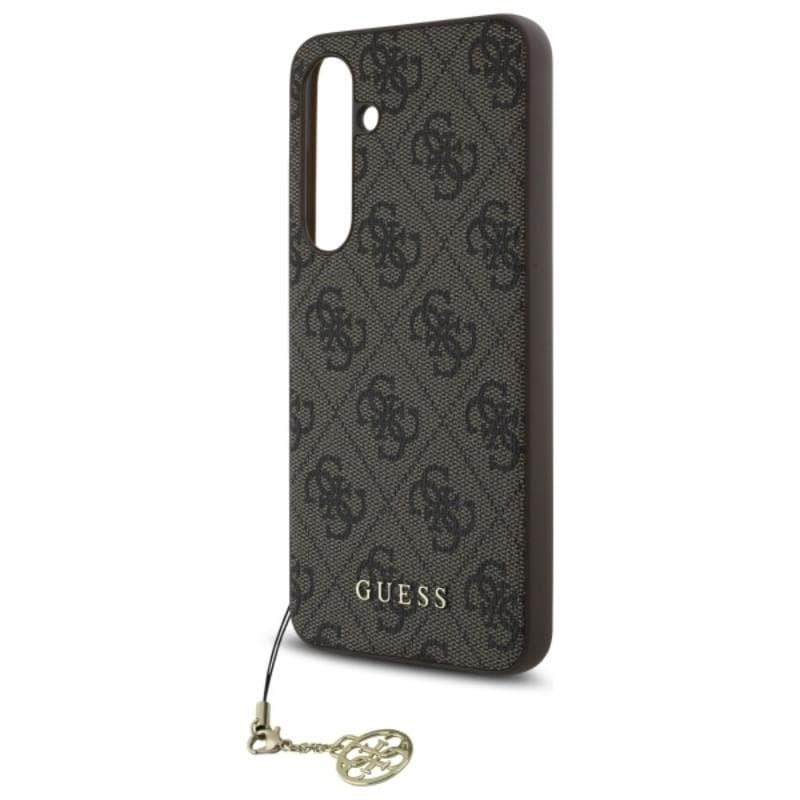 Guess 4G Charms Collection - Case for Samsung Galaxy S24 FE (brown) 5