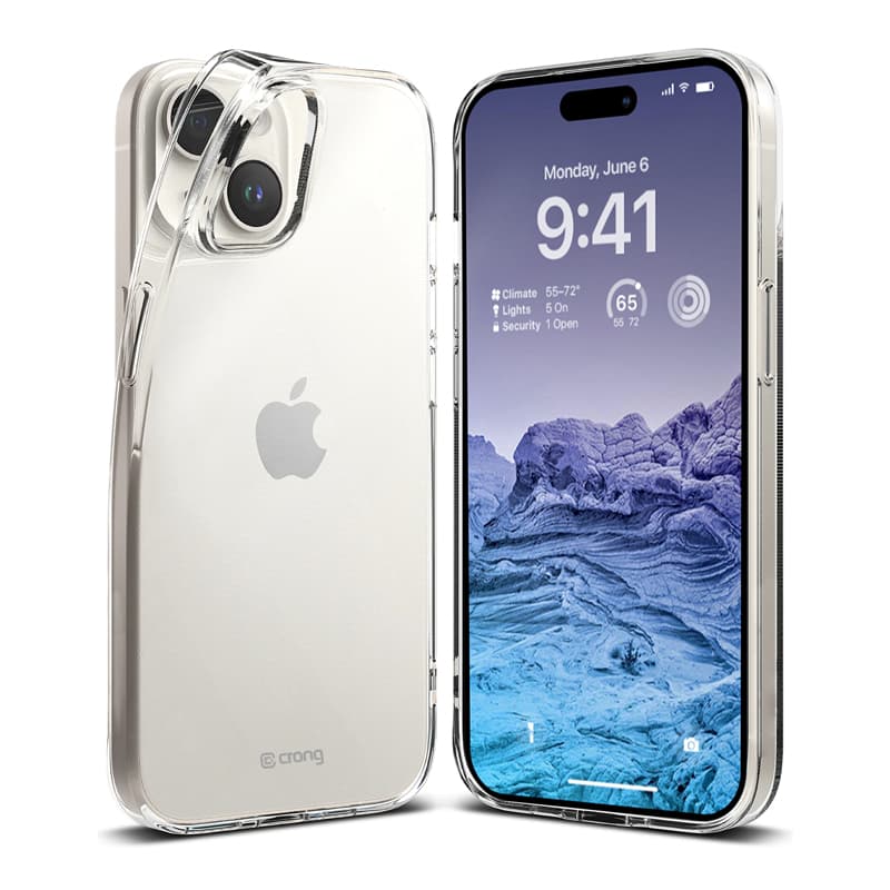 Crong Crystal Slim Cover - iPhone 15 Plus Case (Clear) 1