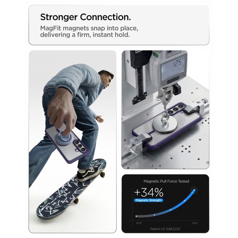 Spigen Ultra Hybrid Mag MagSafe - Case for Samsung Galaxy S26 (Deep Purple) 8